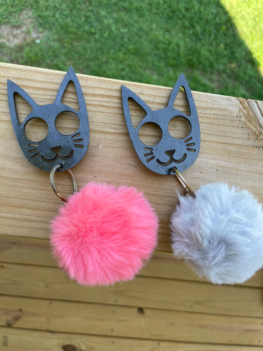 Small Black Cat Keychains